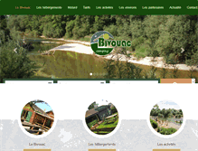 Tablet Screenshot of camping-le-bivouac.com